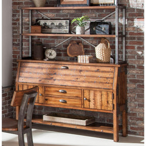 Homelegance Holverson Backer's Back in Rustic Brown 1715-50* - Hutch - Half Price Furniture