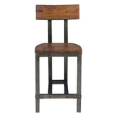 Homelegance Holverson Counter Height Chair in Rustic Brown (Set of 2) Half Price Furniture