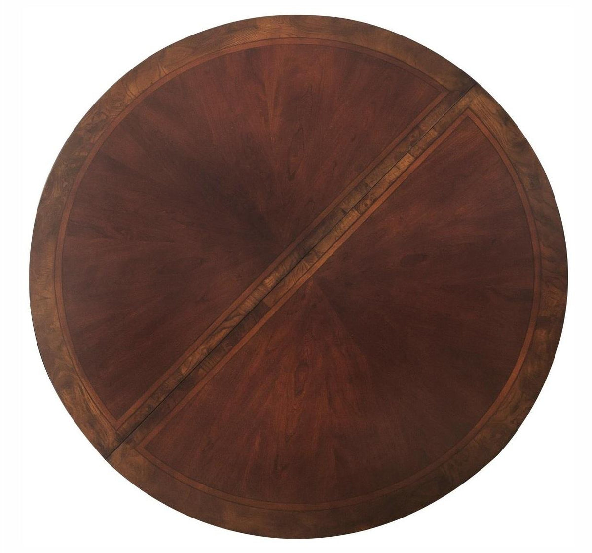 Homelegance Deryn Park Round Dining Table in Dark Cherry 2243-76* - Dining Table - Half Price Furniture