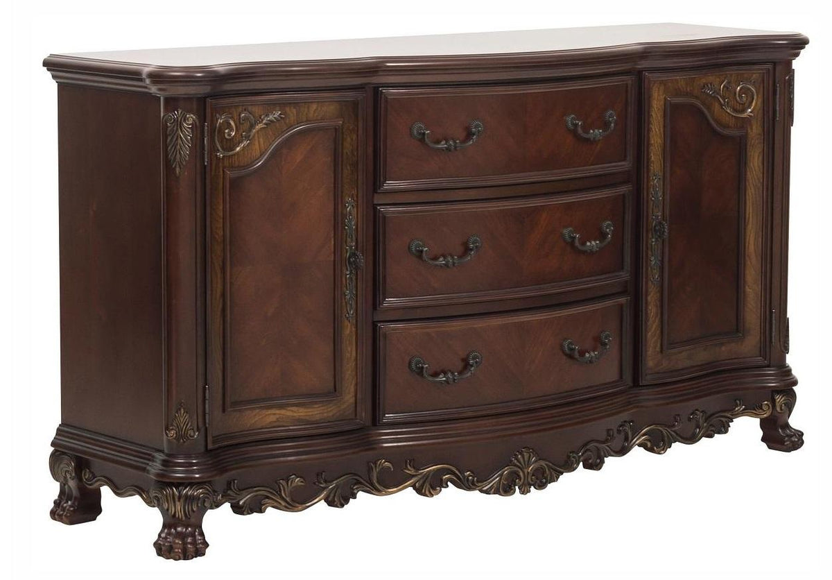 Homelegance Deryn Park Buffet/Server in Dark Cherry 2243-55 - Buffet - Half Price Furniture