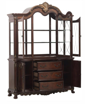 Homelegance Deryn Park Buffet and Hutch in Dark Cherry 2243-50* - Buffet - Half Price Furniture