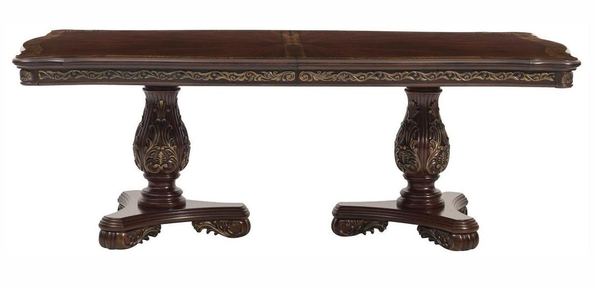 Homelegance Deryn Park Dining Table in Dark Cherry 2243-114* - Dining Table - Half Price Furniture