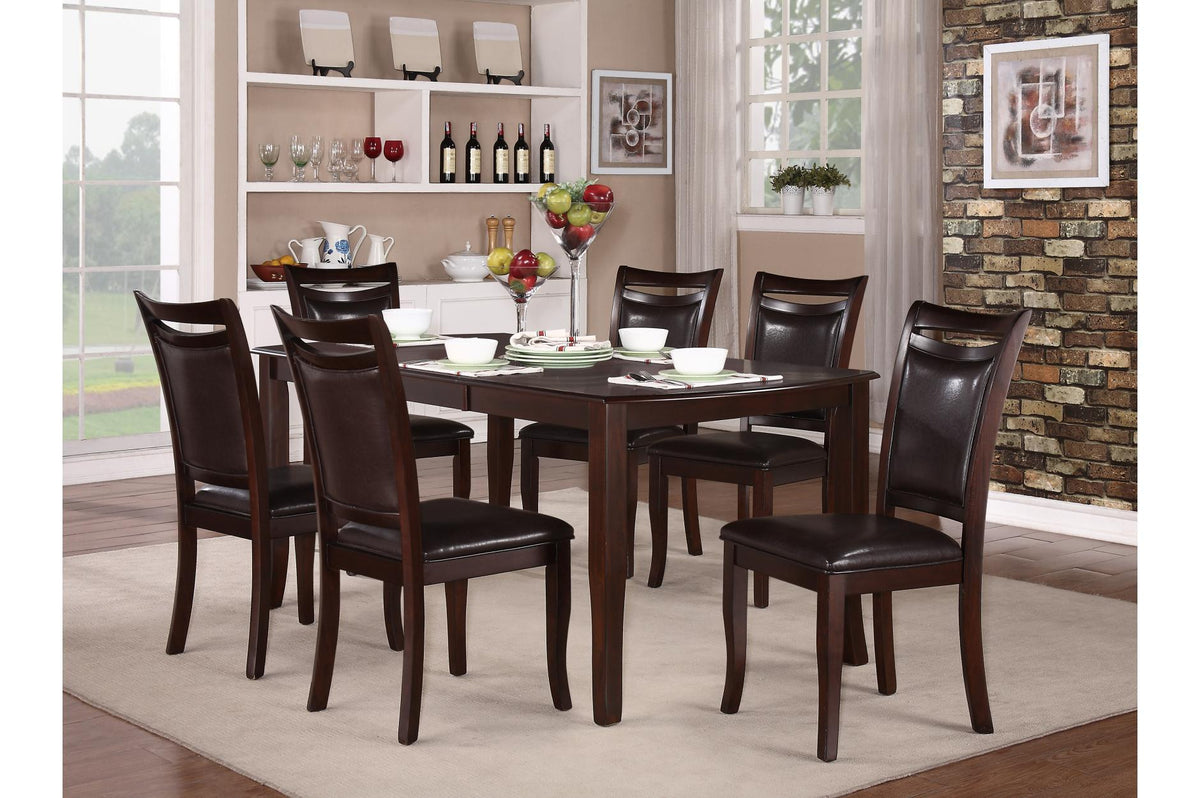 Homelegance Maeve Dining Table in Dark Cherry 2547-72 - Dining Table - Half Price Furniture