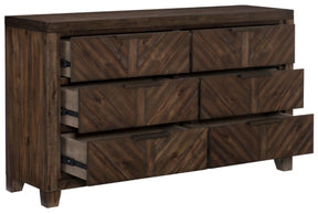 Homelegance Parnell Dresser in Rustic Cherry 1648-5 - Dresser - Half Price Furniture