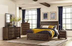 Homelegance Parnell Dresser in Rustic Cherry 1648-5 - Dresser - Half Price Furniture