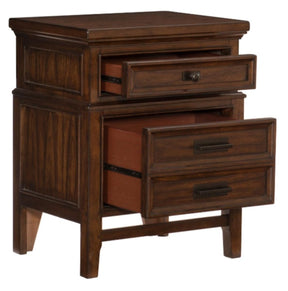 Homelegance Frazier Nightstand in Dark Cherry 1649-4 - Nightstand - Half Price Furniture
