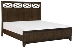 Homelegance Griggs King Panel Bed in Dark Brown 1669K-1EK* - Bed - Half Price Furniture