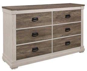 Homelegance Arcadia Dresser in White & Weathered Gray 1677-5 - Dresser - Half Price Furniture