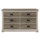 Homelegance Arcadia Dresser in White & Weathered Gray 1677-5 Half Price Furniture