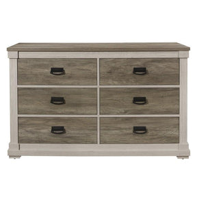 Homelegance Arcadia Dresser in White & Weathered Gray 1677-5 Half Price Furniture