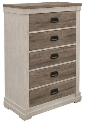 Homelegance Arcadia Chest in White & Weathered Gray 1677-9 Half Price Furniture