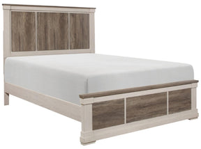 Homelegance Arcadia King Panel Bed in White & Weathered Gray 1677K-1EK* - Bed - Half Price Furniture