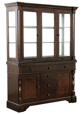 Homelegance Yates Buffet and Hutch in Dark Oak 5167-50* - Buffet - Half Price Furniture