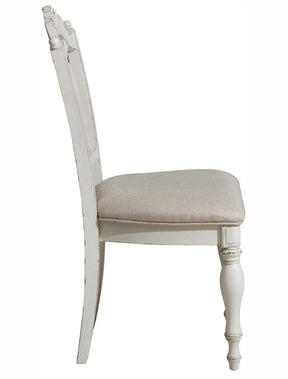 Homelegance Cinderella Chair in Antique White with Grey Rub-Through 1386NW-11C - Desk Chair - Half Price Furniture