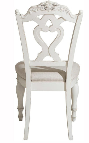 Homelegance Cinderella Chair in Antique White with Grey Rub-Through 1386NW-11C - Desk Chair - Half Price Furniture