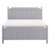 Homelegance Wellsummer Queen Panel Bed in Gray 1803GY-1* Half Price Furniture