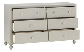 Homelegance Wellsummer 6 Drawer Dresser in Gray 1803GY-5 Half Price Furniture