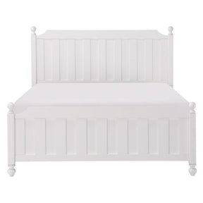 Homelegance Wellsummer Queen Panel Bed in White 1803W-1* Half Price Furniture