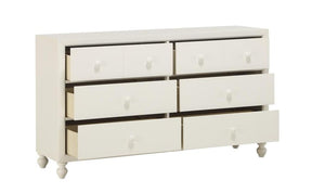 Homelegance Wellsummer 6 Drawer Dresser in White 1803W-5 - Dresser - Half Price Furniture