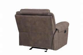 Homelegance Furniture Aram Glider Reclining Chair in Dark Brown 8206NF-1 - Chair - Half Price Furniture
