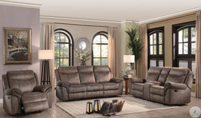 Homelegance Furniture Aram Glider Reclining Chair in Dark Brown 8206NF-1 - Chair - Half Price Furniture