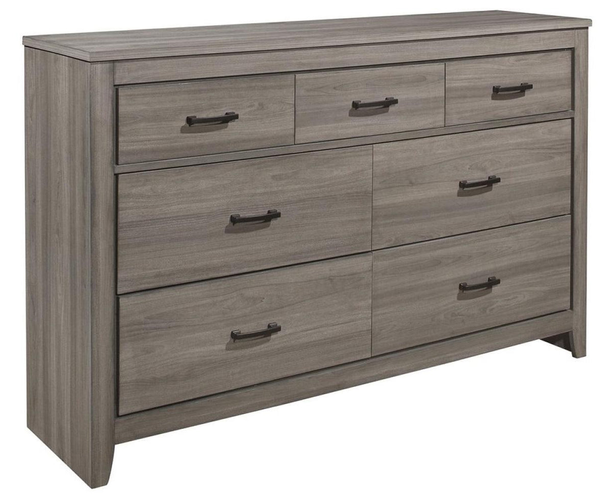 Homelegance Waldorf 7 Drawer Dresser in Dark Gray 1902-5 - Dresser - Half Price Furniture