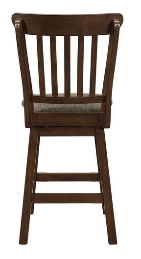 Homelegance Schleiger Counter Height Swivel Chair in Dark Brown (Set of 2) - Chair - Half Price Furniture