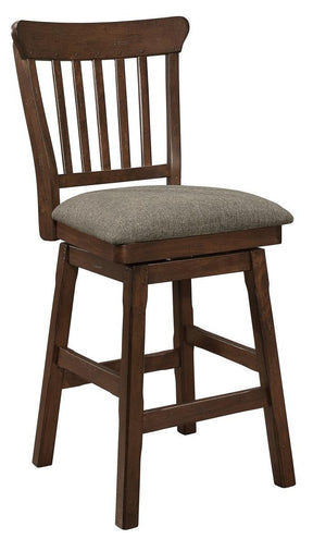 Homelegance Schleiger Counter Height Swivel Chair in Dark Brown (Set of 2) - Chair - Half Price Furniture