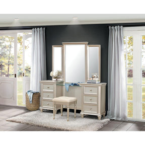 Homelegance Celandine Vanity Dresser with Mirror in Silver 1928-15* - Dresser - Half Price Furniture