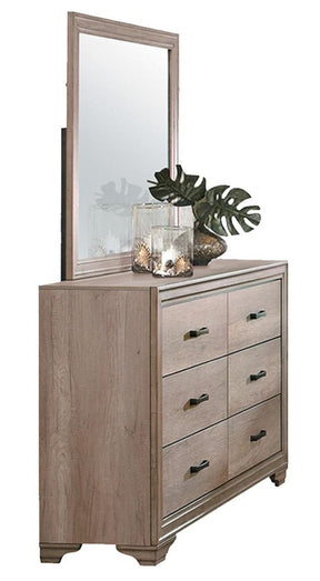 Homelegance Lonan 6 Drawer Dresser in Natural 1955-5 - Dresser - Half Price Furniture