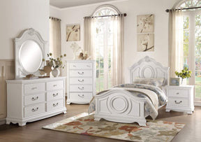 Homelegance Lucida 6 Drawer Dresser in White 2039W-5 - Dresser - Half Price Furniture