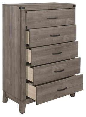 Homelegance Woodrow 5 Drawer Chest in Gray 2042-9 - Chest - Half Price Furniture