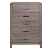 Homelegance Woodrow 5 Drawer Chest in Gray 2042-9 Half Price Furniture