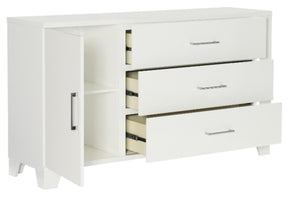 Homelegance Kerren Dresser in White 1678W-5 - Dresser - Half Price Furniture