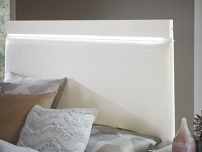 Homelegance Kerren King Platform Bed in White 1678WK-1EK* - Bed - Half Price Furniture