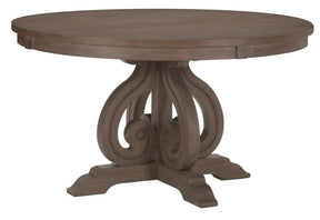 Homelegance Toulon Round Dining Table in Dark Pewter 5438-54* - Dining Table - Half Price Furniture