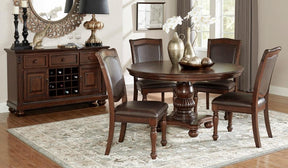 Homelegance Lordsburg Round Dining Table in Brown Cherry 5473-54* - Dining Table - Half Price Furniture