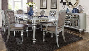 Homelegance Orsina Dining Table in Silver 5477N-96 - Dining Table - Half Price Furniture