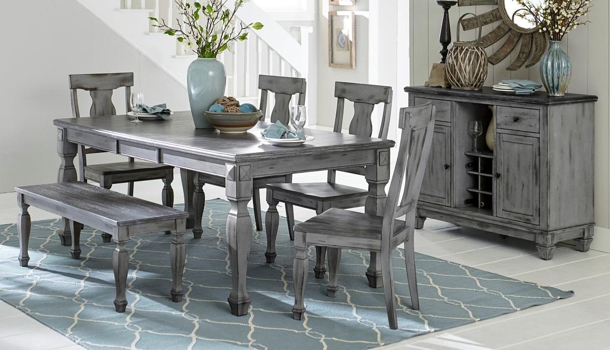 Homelegance Fulbright Dining Table in Gray 5520-78 - Dining Table - Half Price Furniture