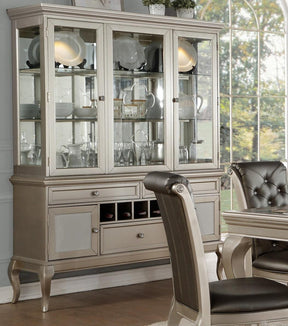 Homelegance Crawford Buffet and Hutch in Silver 5546-50* - Buffet - Half Price Furniture