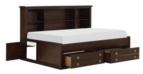 Homelegance Furniture Meghan Twin Lounge Storage Bed in Espresso - Bed - Half Price Furniture