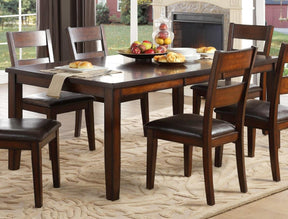Homelegance Mantello Dining Table in Cherry 5547-78 Half Price Furniture