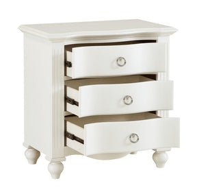 Homelegance Meghan 3 Drawer Nightstand in White 2058WH-4 - Nightstand - Half Price Furniture