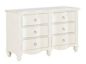 Homelegance Meghan 6 Drawer Dresser in White 2058WH-5 - Dresser - Half Price Furniture