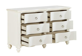 Homelegance Meghan 6 Drawer Dresser in White 2058WH-5 - Dresser - Half Price Furniture