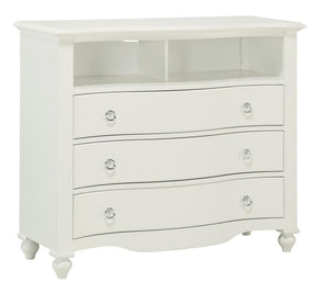 Homelegance Meghan 3 Drawer Media Chest in White 2058WH-11 - Media Chest - Half Price Furniture