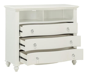 Homelegance Meghan 3 Drawer Media Chest in White 2058WH-11 - Media Chest - Half Price Furniture