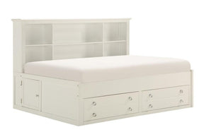 Homelegance Meghan Twin Lounge Storage Bed in White 2058WHPRT-1* - Bed - Half Price Furniture