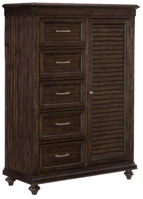 Homelegance Cardona Wardrobe Chest in Driftwood Charcoal 1689-10 - Chest - Half Price Furniture