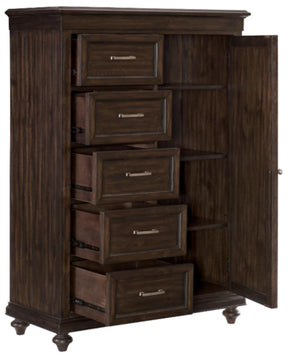 Homelegance Cardona Wardrobe Chest in Driftwood Charcoal 1689-10 - Chest - Half Price Furniture
